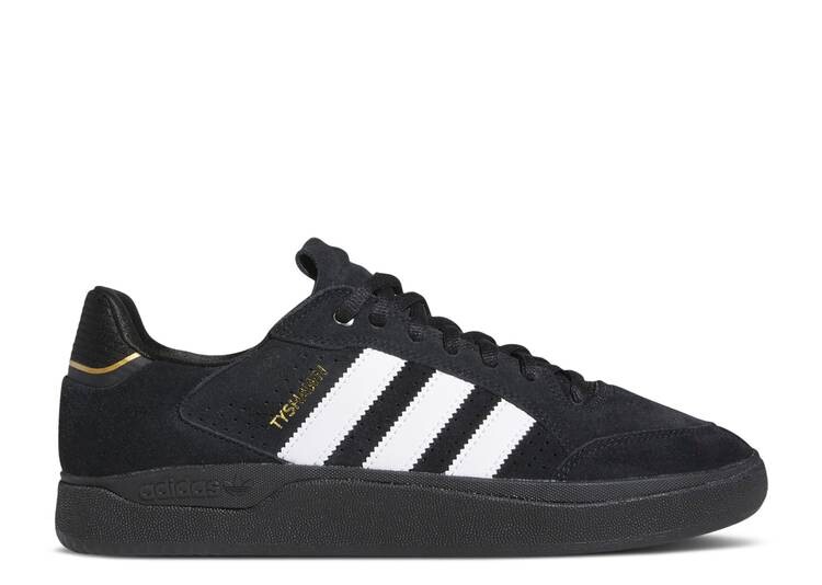

Кроссовки Adidas TYSHAWN LOW 'BLACK WHITE GOLD', черный