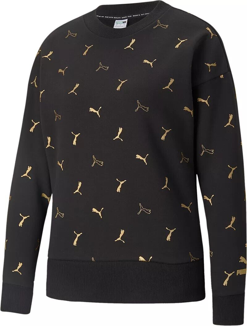

Puma Женская классическая толстовка с круглым вырезом и графическим принтом