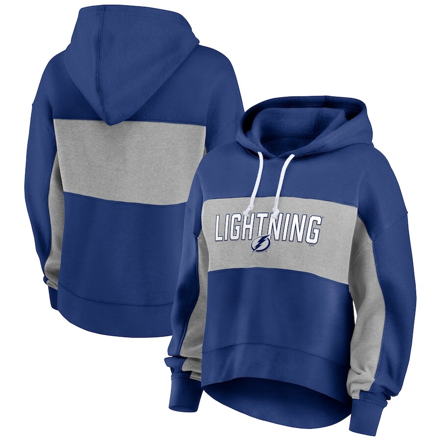 

Пуловер с капюшоном Fanatics Branded Tampa Bay Lightning, синий