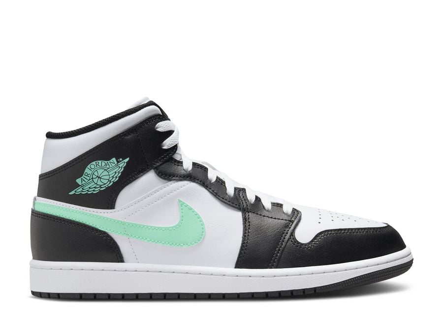 

Кроссовки Air Jordan Air Jordan 1 Mid 'Green Glow', черный, Серый