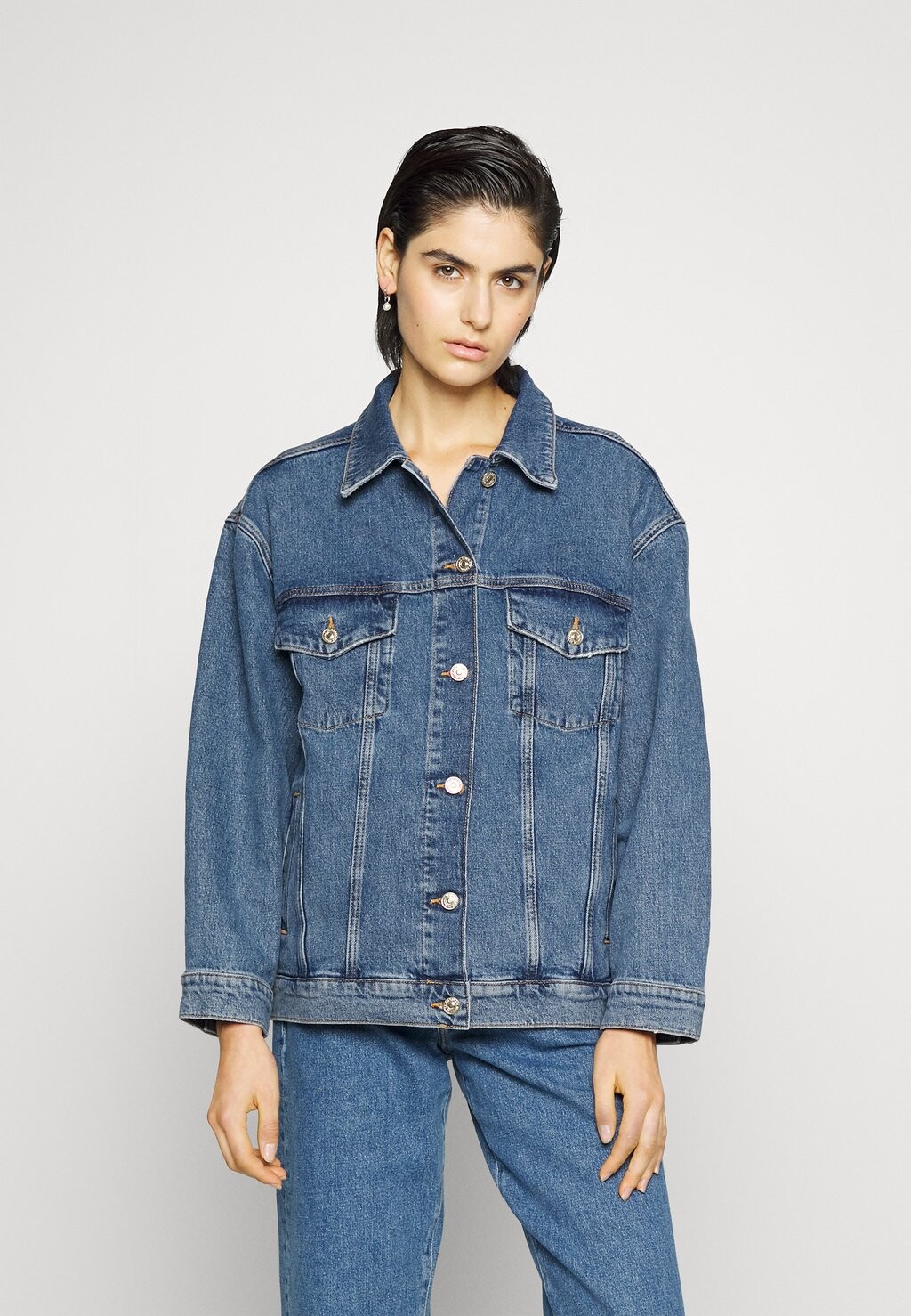 

Джинсовая куртка 7 for all mankind, синий