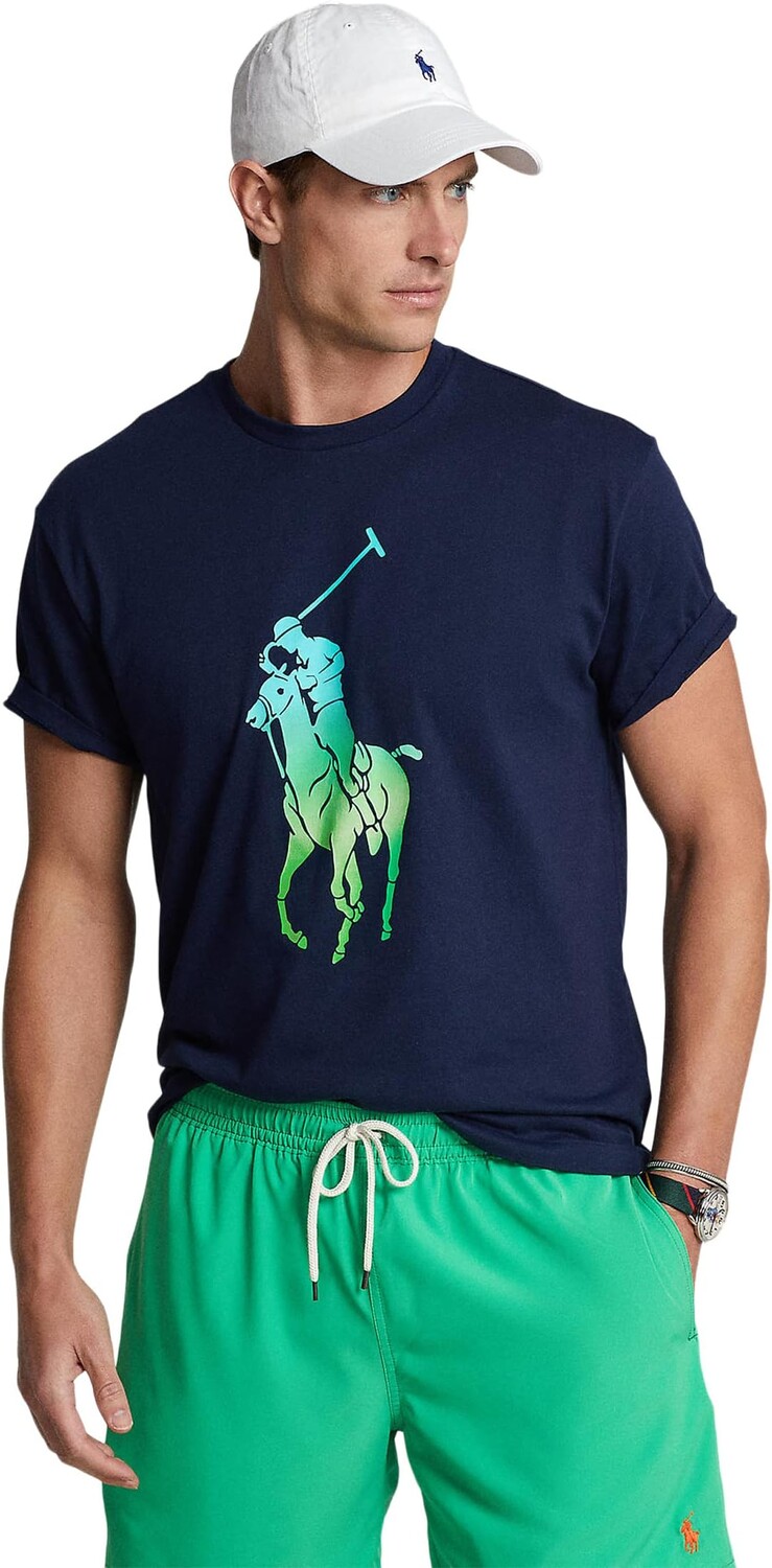 

Классическая футболка из джерси Big Pony Polo Ralph Lauren, цвет Cruise Navy