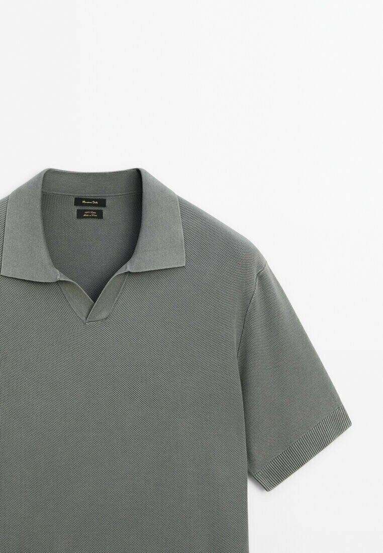 

Рубашка поло Massimo Dutti, темно-серый