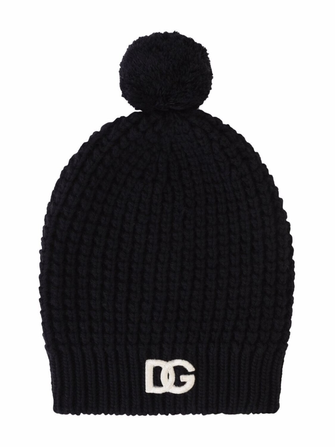 

Dolce & Gabbana Kids шапка бини с логотипом DG, черный