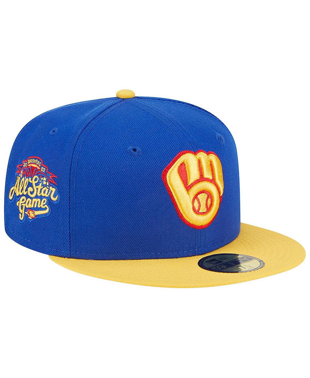 

Мужская приталенная шляпа королевского желтого цвета Milwaukee Brewers Empire 59FIFTY New Era