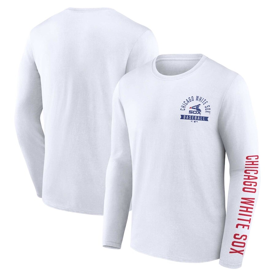 

Футболка с длинным рукавом Fanatics Branded Chicago White Sox, белый
