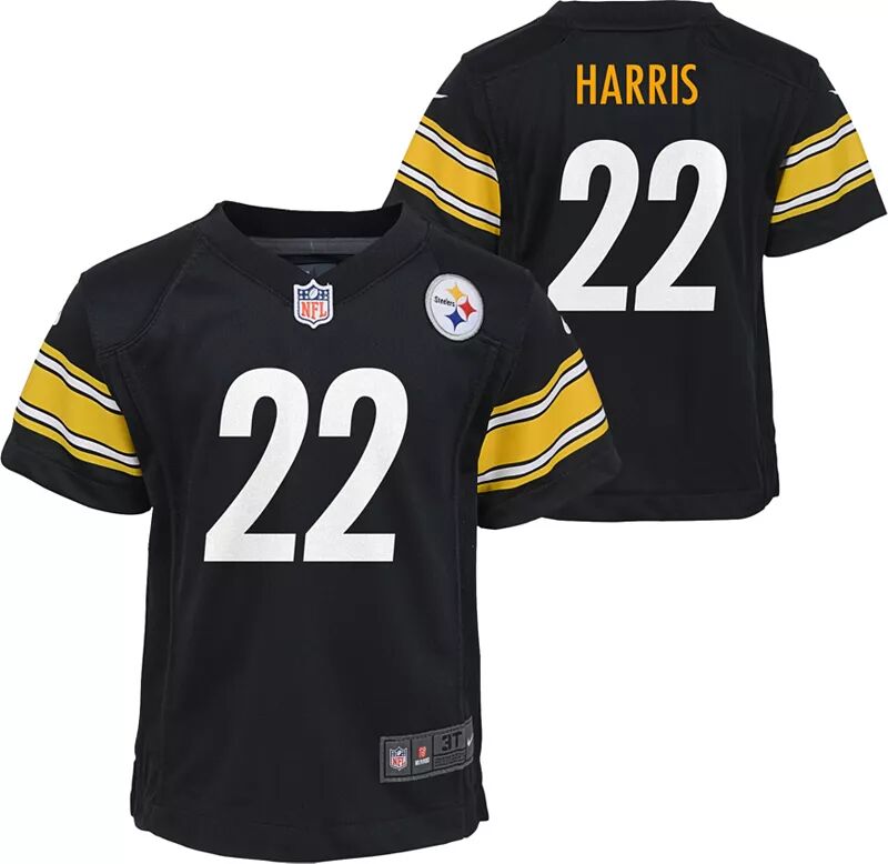 

Черная игровая майка Nike Little Kid's Pittsburgh Steelers Наджи Харрис № 22