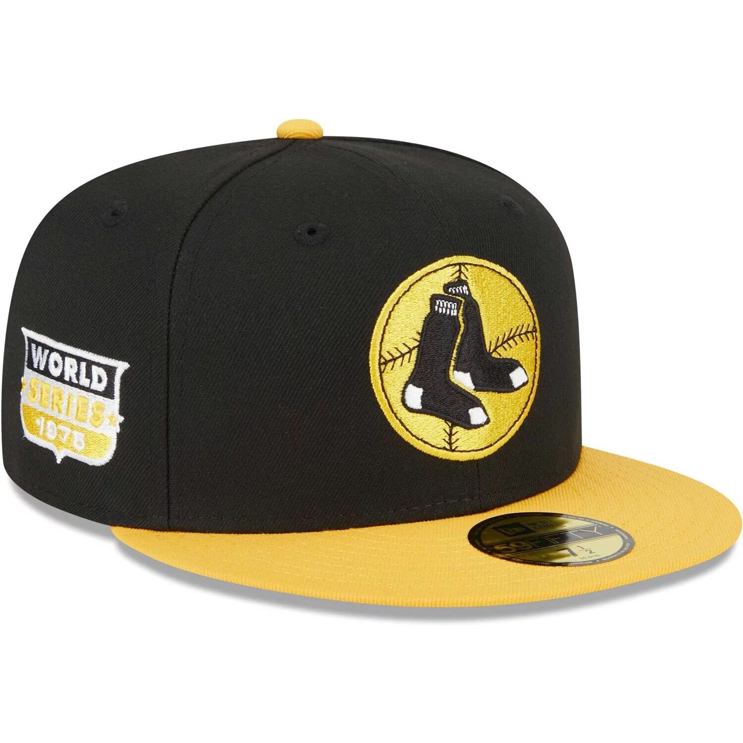 

Мужская приталенная кепка New Era черного/золотого цвета Boston Red Sox 59FIFTY