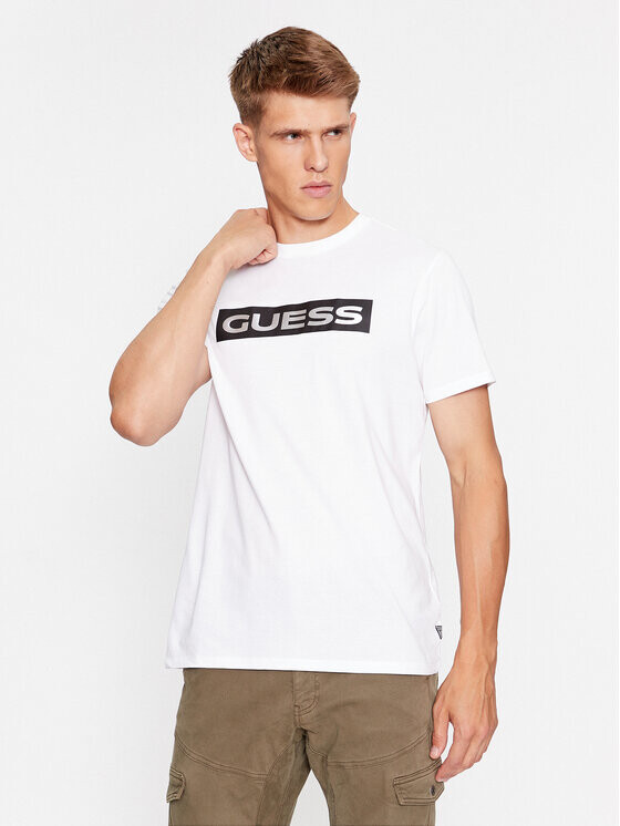 

Футболка узкого кроя Guess, белый