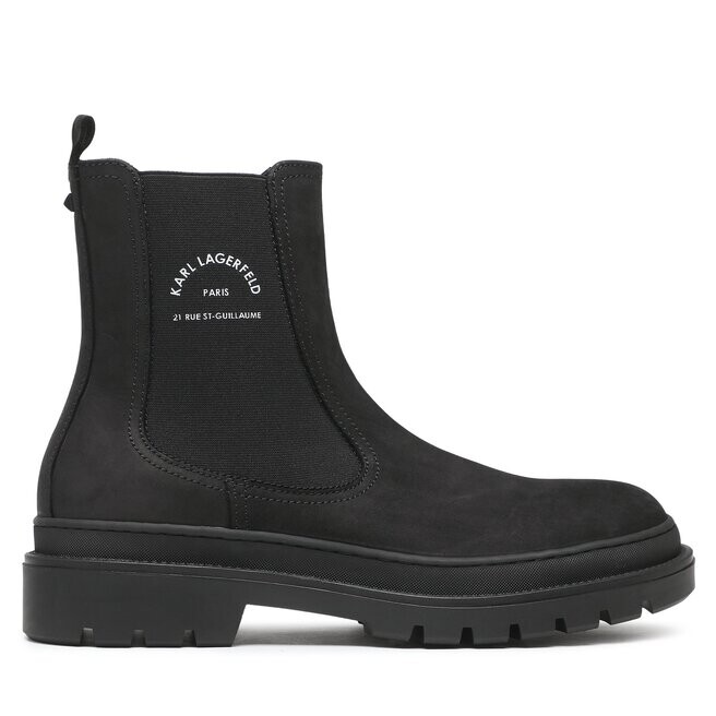 

Вьетнамки KARL LAGERFELD Chelsea KL11241F Black Nubuck, черный