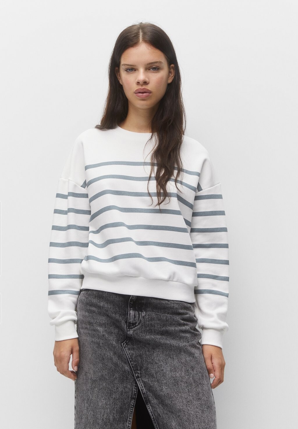 

Толстовка с капюшоном PULL&BEAR, синий