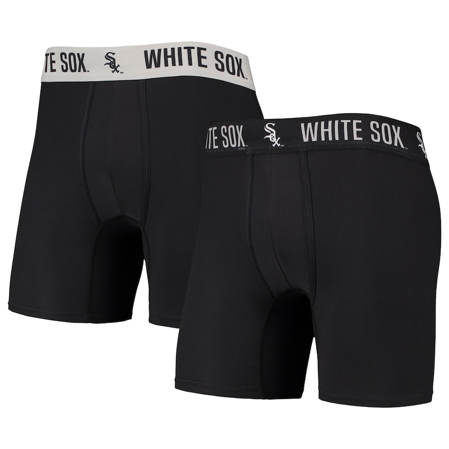 

Комплект боксеров 2 шт Concepts Sport Chicago White Sox, черный