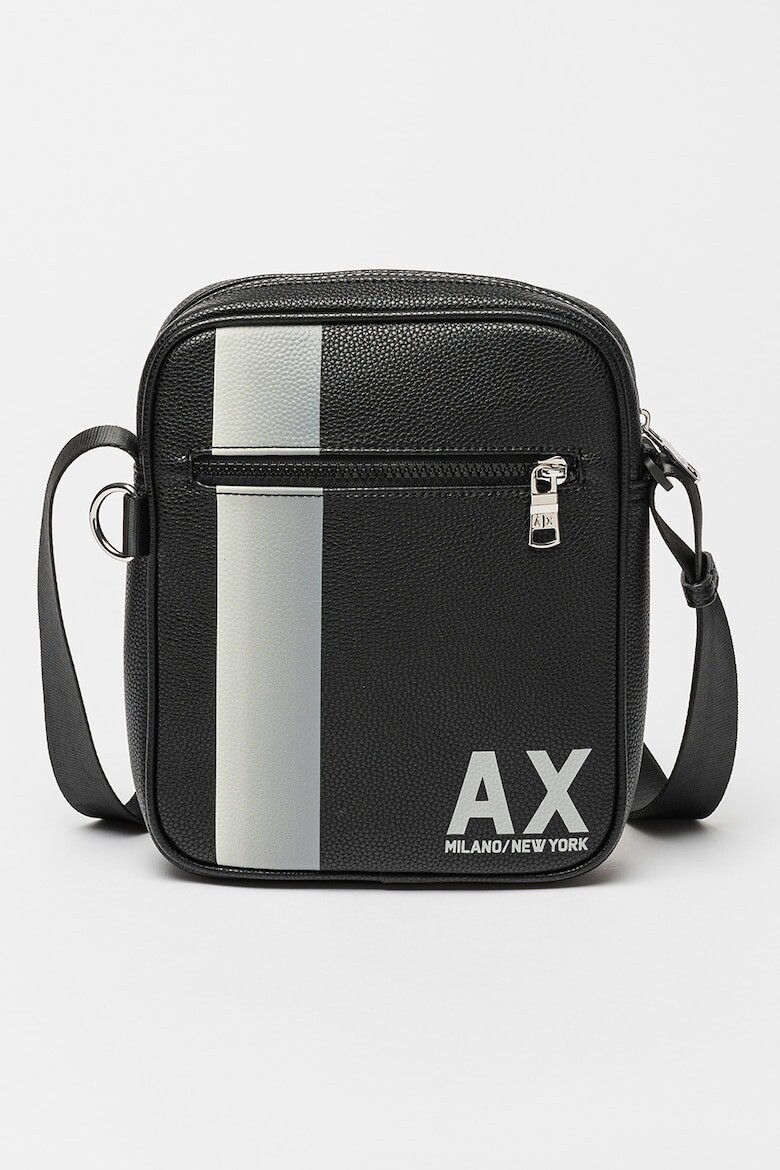 

Сумка из экокожи с регулируемым ремнем Armani Exchange, черный