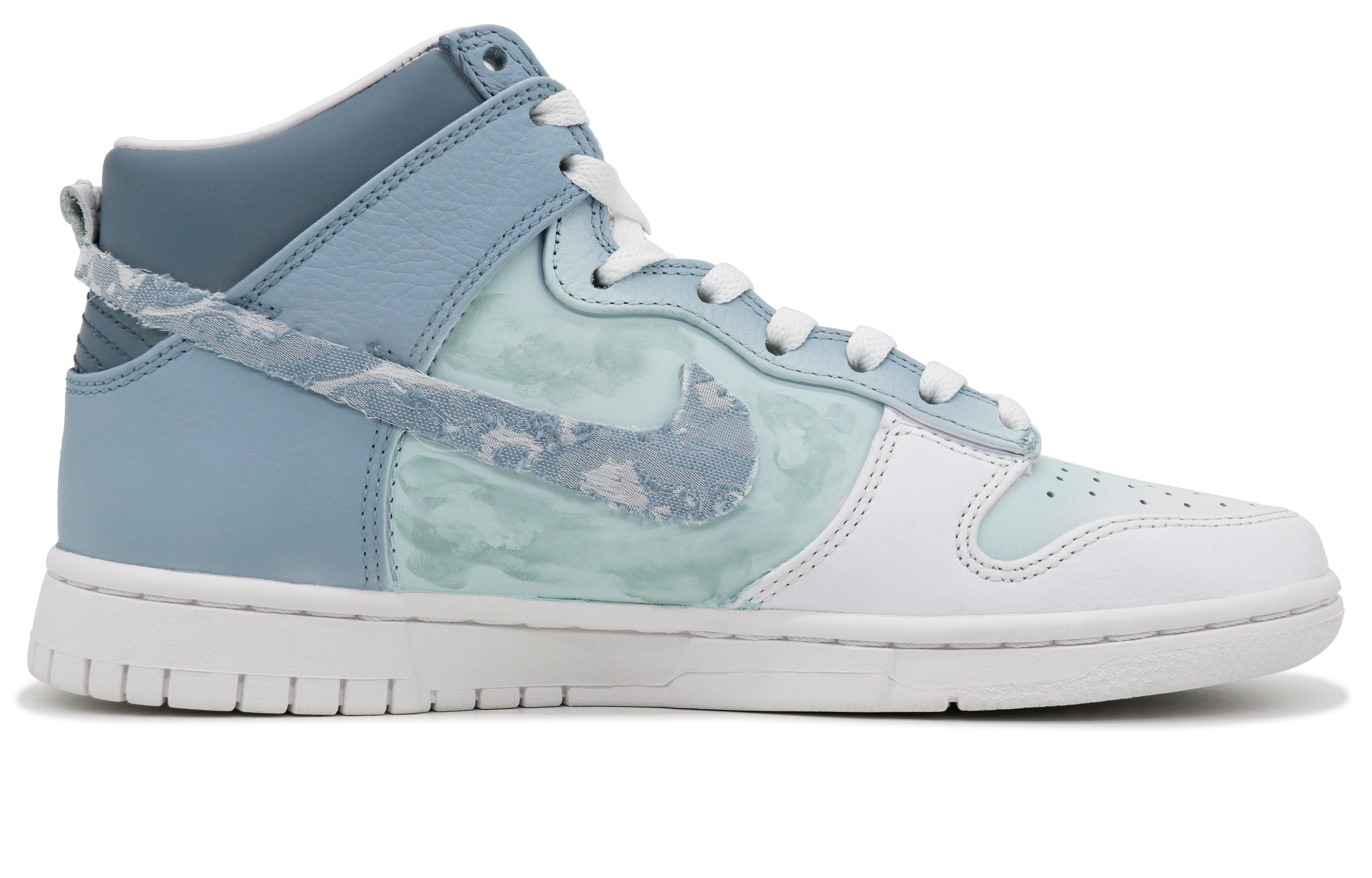 

Кроссовки Nike Dunk Skateboarding Shoes Unisex High-top Turquoise / Clear Mountain Blue, цвет Yunzhi pomelo