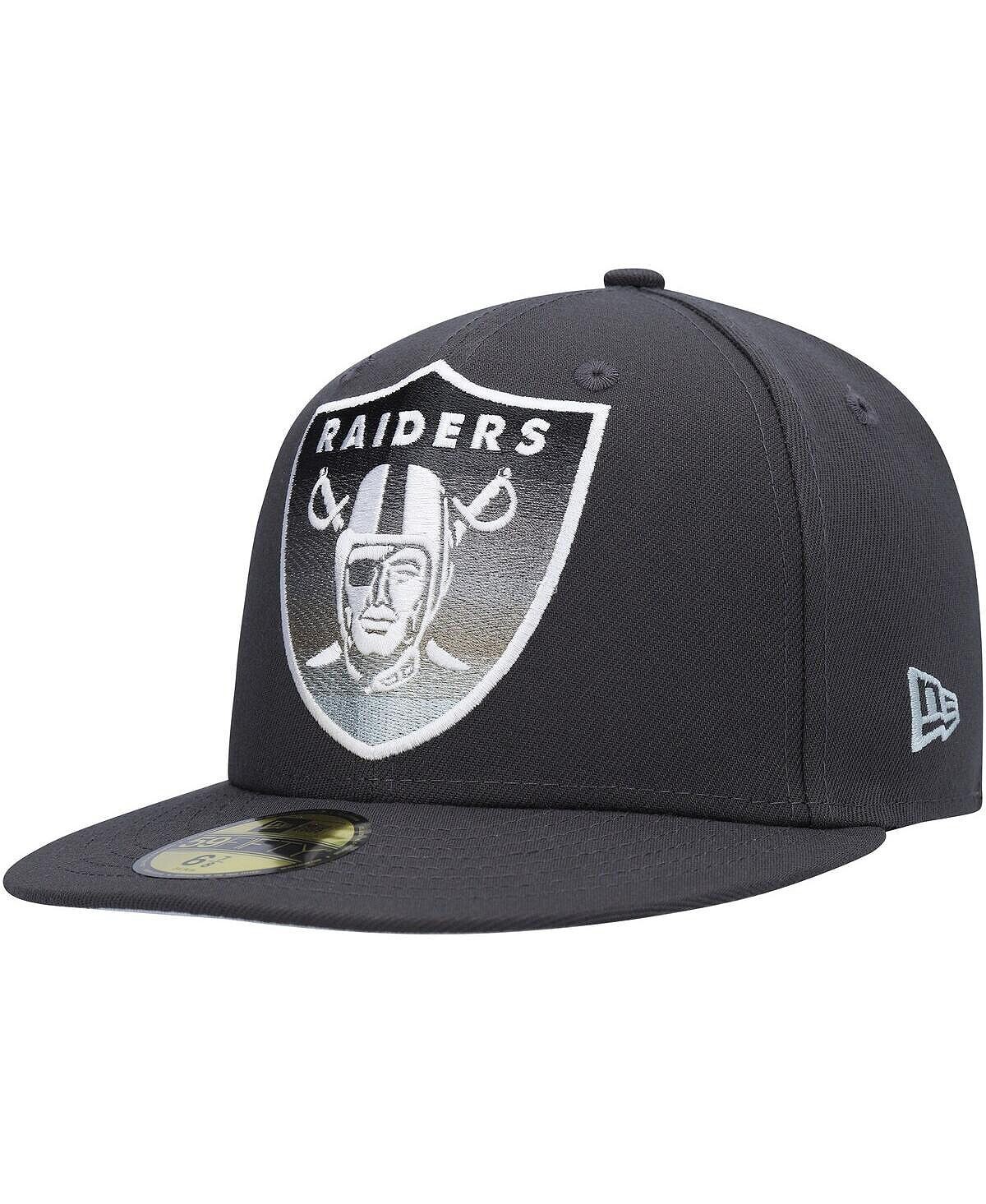 

Мужская графитовая приталенная шляпа Las Vegas Raiders Color Dim 59FIFTY New Era