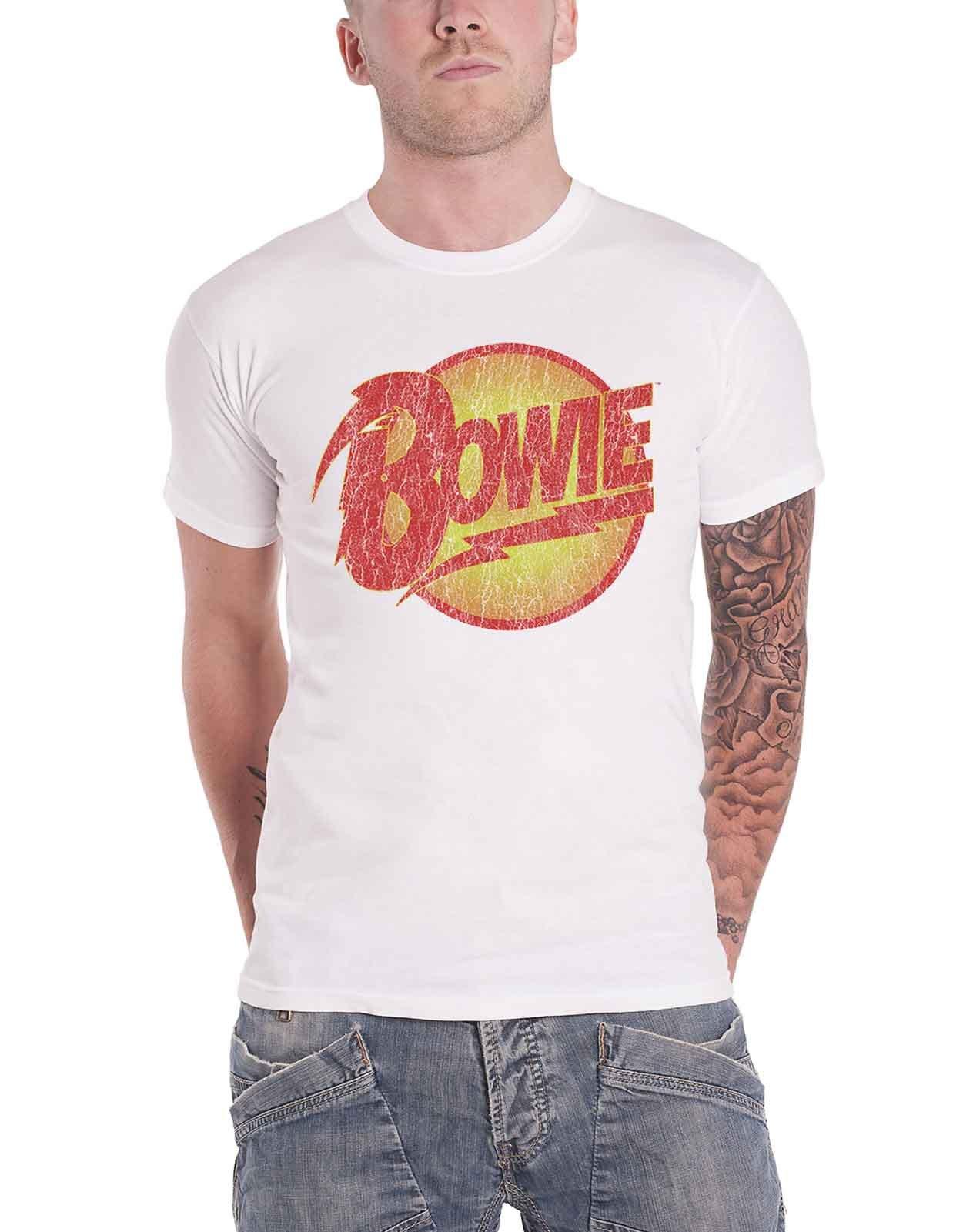 Винтажная футболка Diamond Dogs David Bowie, белый