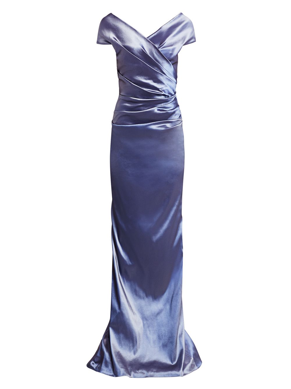 Платье из тафты Teri Jon by Rickie Freeman платье рубашка миди из тафты с пайетками и объемными рукавами teri jon by rickie freeman черный