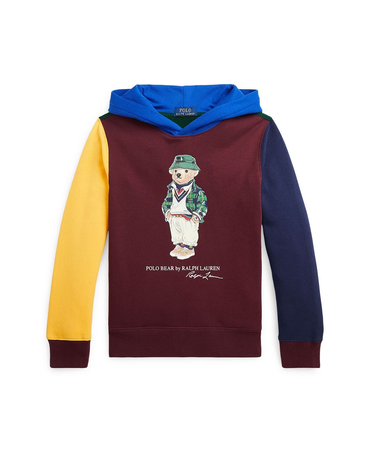 

Толстовка с капюшоном из флиса с цветными блоками Big Boys Polo Bear Polo Ralph Lauren