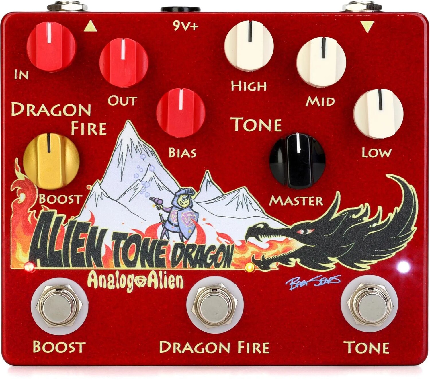 

Новая аналоговая педаль Alien Alien Tone Dragon Boost/Overdrive/EQ