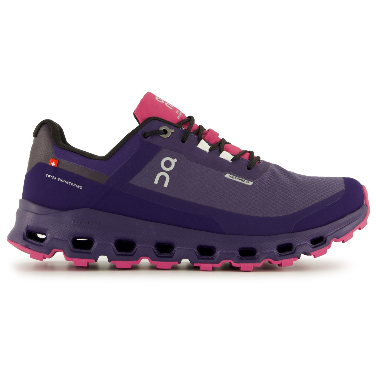 

Кроссовки для бега по пересеченной местности On Women's Cloudvista Waterproof, цвет Flint/Acai