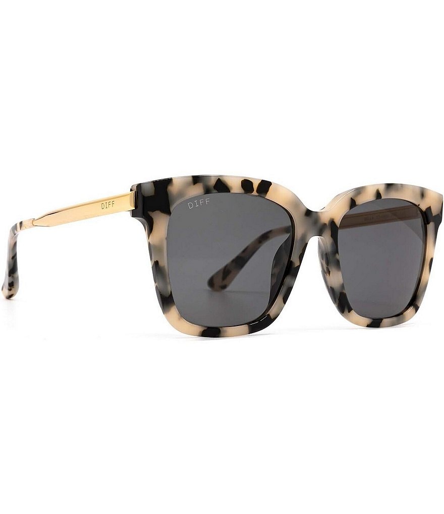 DIFF Eyewear Поляризованные солнцезащитные очки Bella Leopard, бежевый