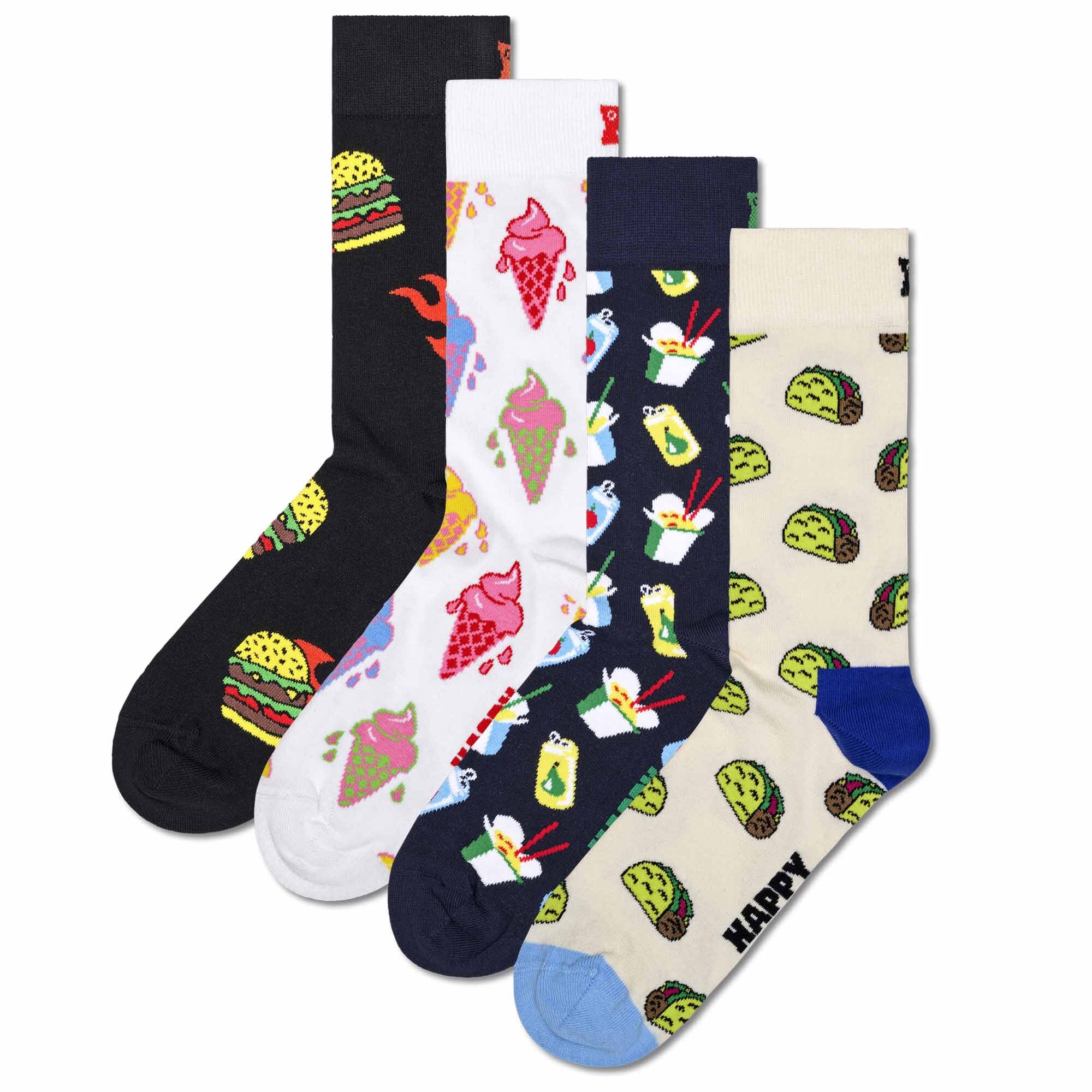 Носки Happy Socks 4 шт, цвет Food and Truck black food truck concession food trailer