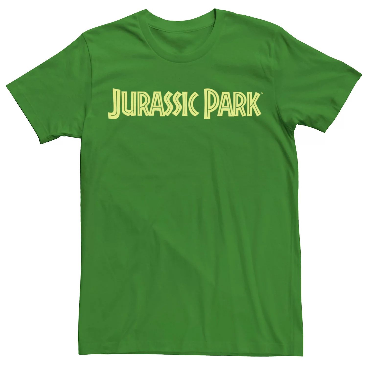 

Мужская классическая футболка с простым текстом и рисунком «Парк Юрского периода» Licensed Character