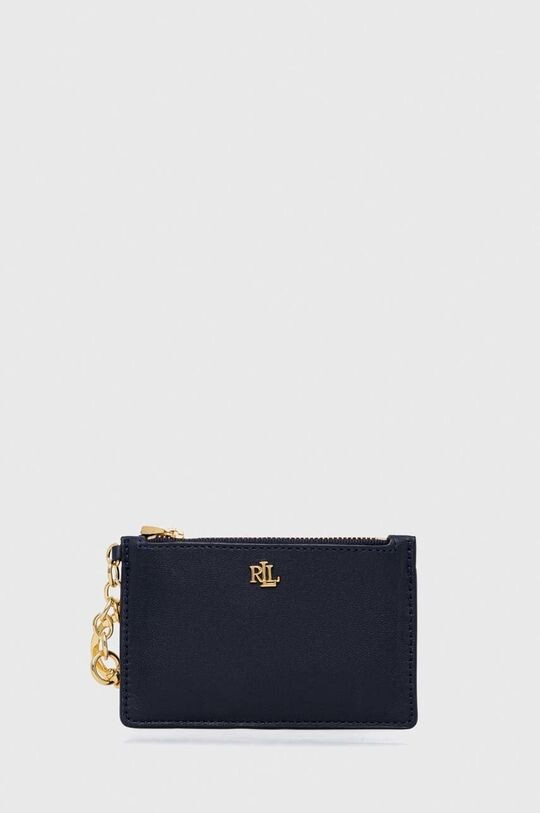

Кожаный кошелек Lauren Ralph Lauren, темно-синий