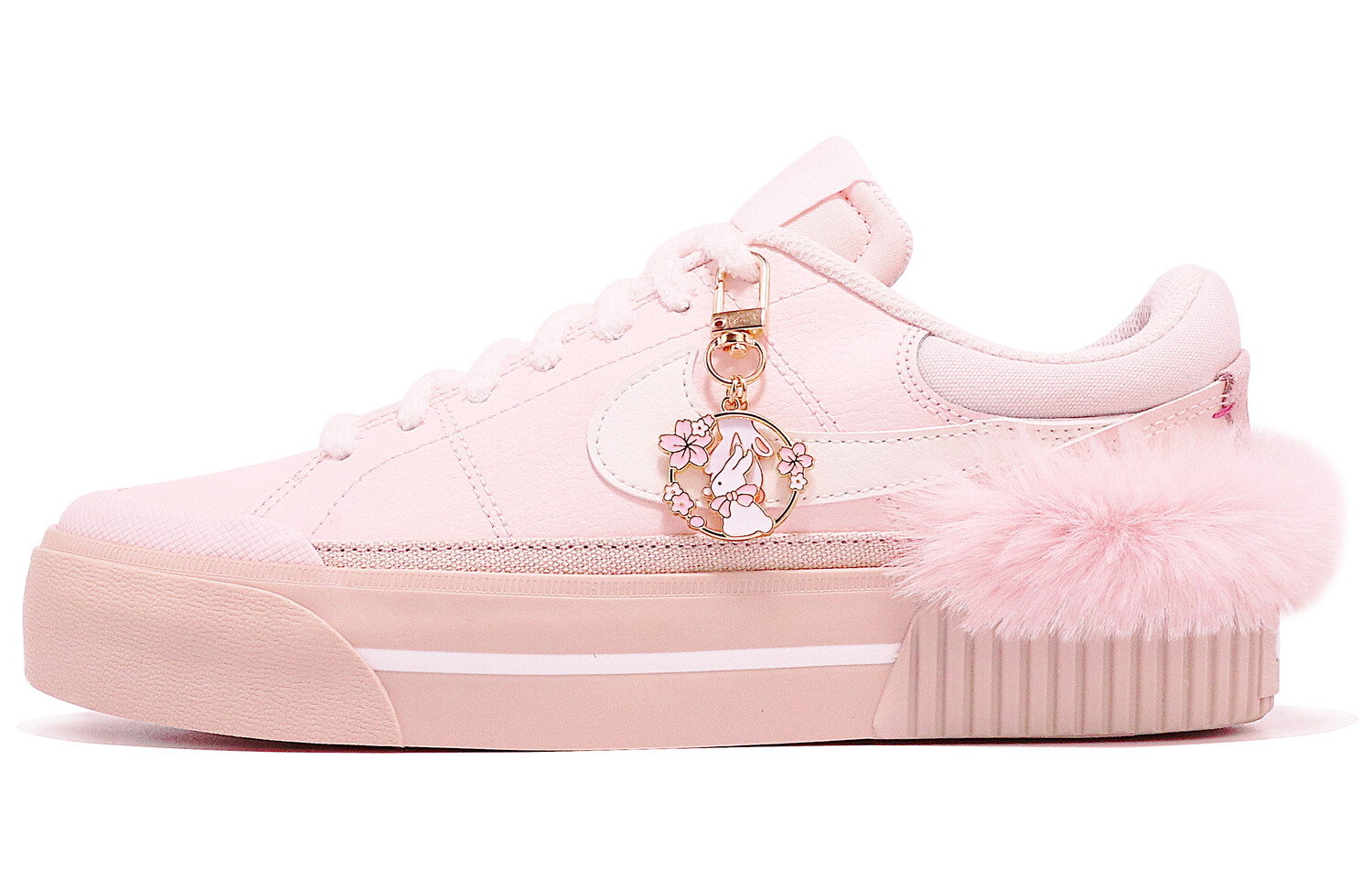 

Кроссовки для скейтбординга Court Vision 1 женские, низкие, розовые/белые Nike