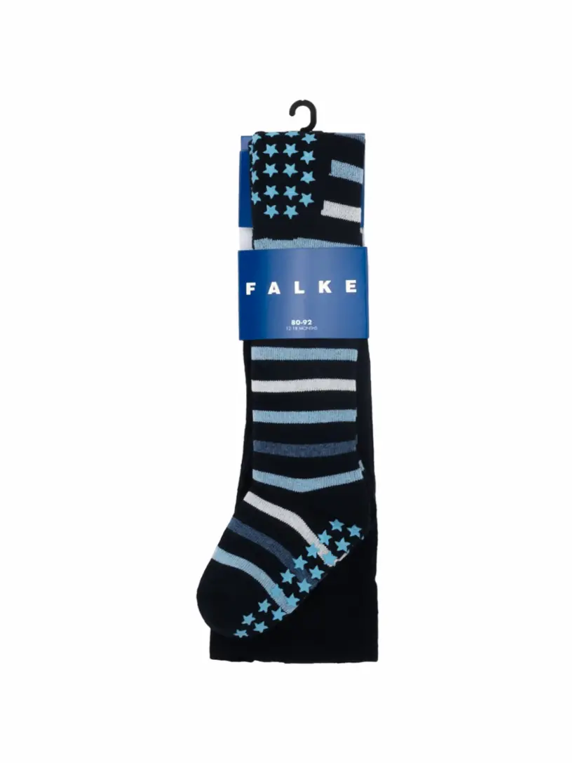 

Вязаные колготки в полоску Falke, тёмно-синий
