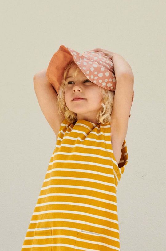 Двусторонняя шапка для мальчиков и девочек Amelia Reversible Sun Hat Liewood, розовый