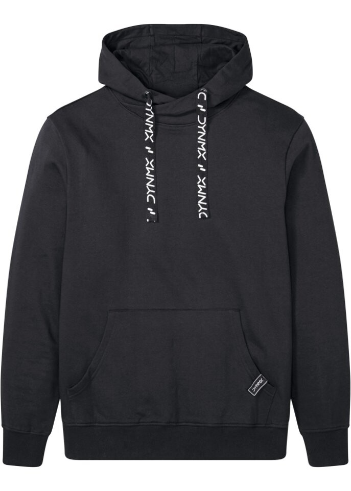 

Толстовка с капюшоном и спортивными деталями Bpc Bonprix Collection, черный