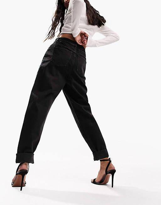 

Черные свободные джинсы для мамы ASOS DESIGN