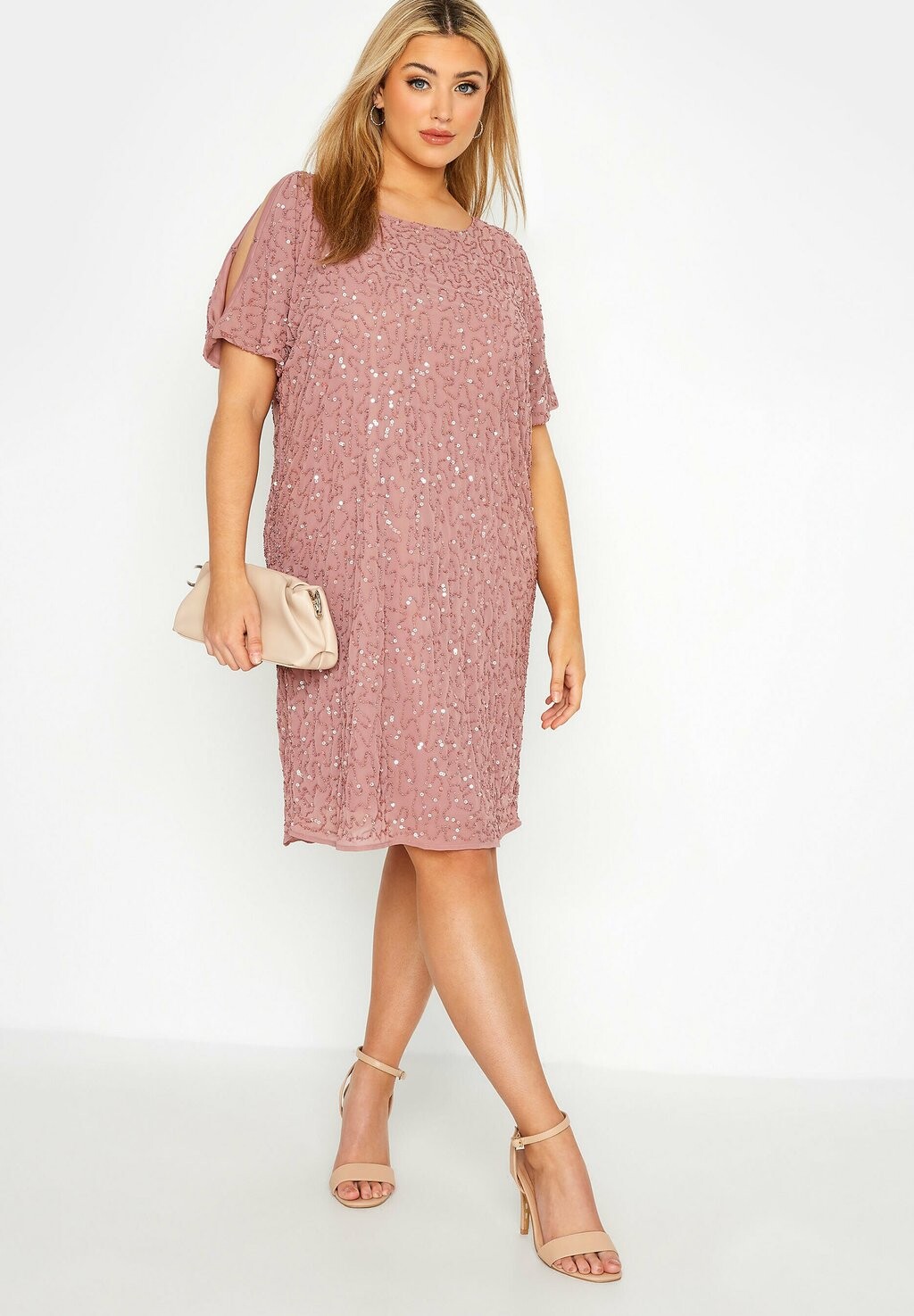 

Коктейльное платье Yours Clothing, розовый