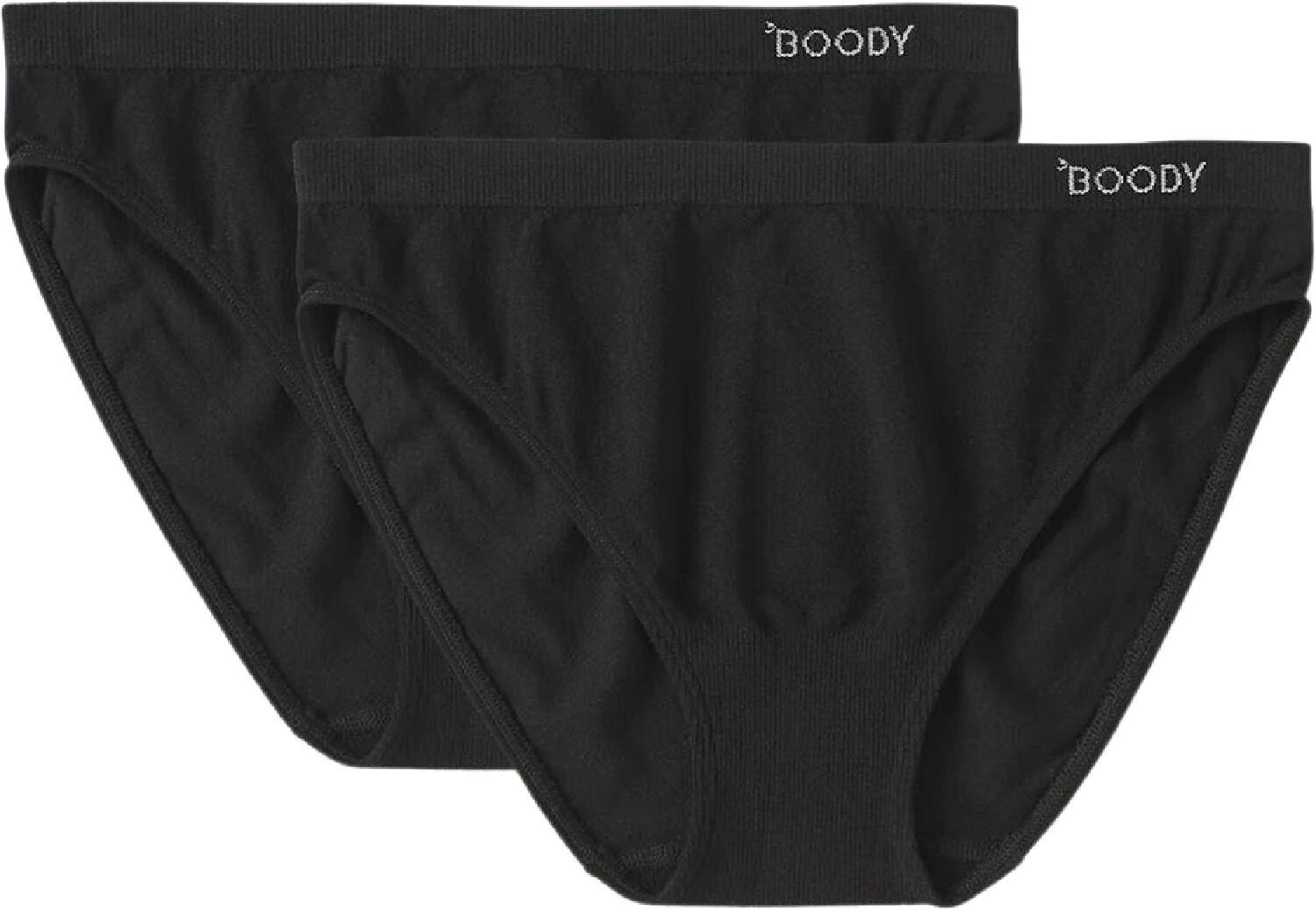 

Классическое нижнее белье бикини — женское — упаковка из 2 шт. Boody Eco Wear, черный