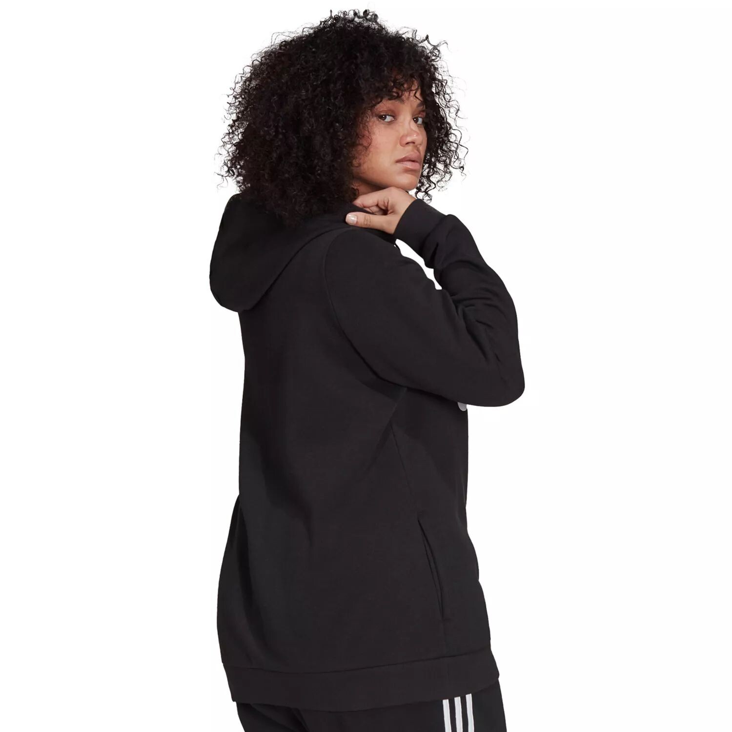 

Флисовая толстовка adidas больших размеров с графическим рисунком adidas
