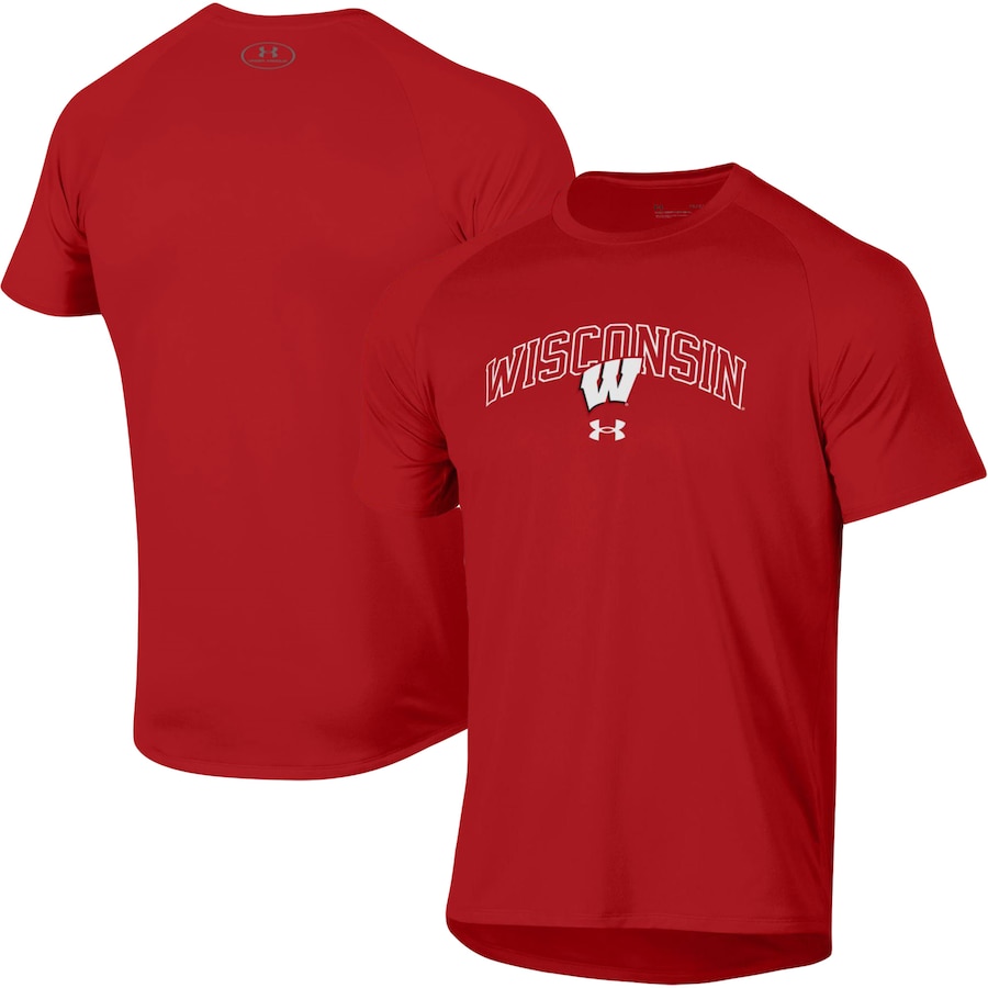 

Футболка с коротким рукавом Under Armour Wisconsin Badgers, красный