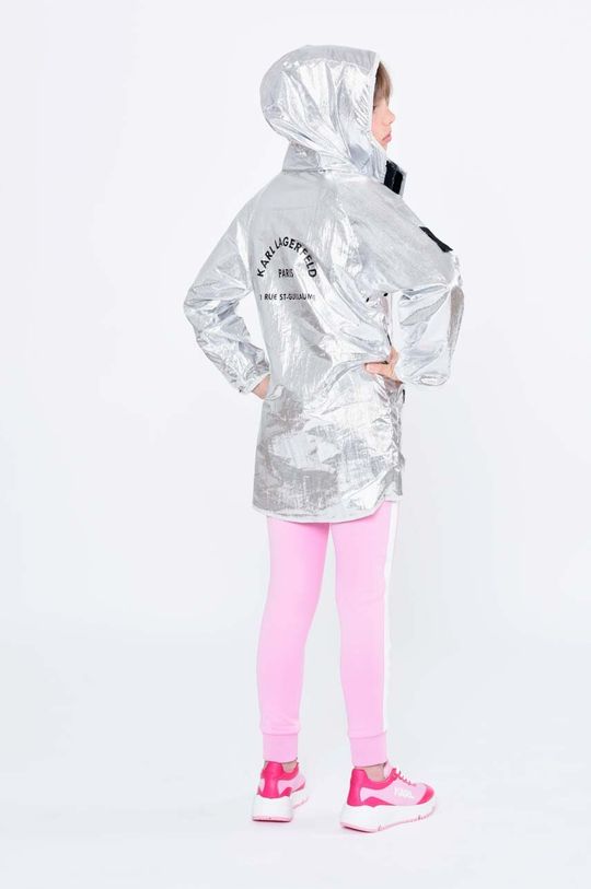 Двусторонняя детская куртка Karl Lagerfeld, серебро karl lagerfeld двусторонняя куртка
