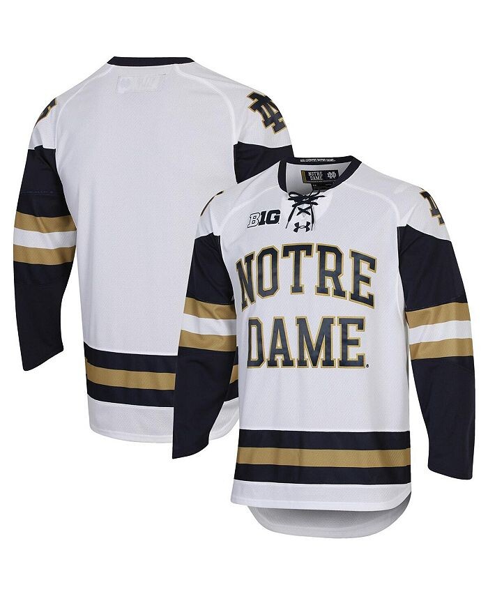 

Мужская белая хоккейная майка Notre Dame Fighting Irish UA реплика Under Armour, белый