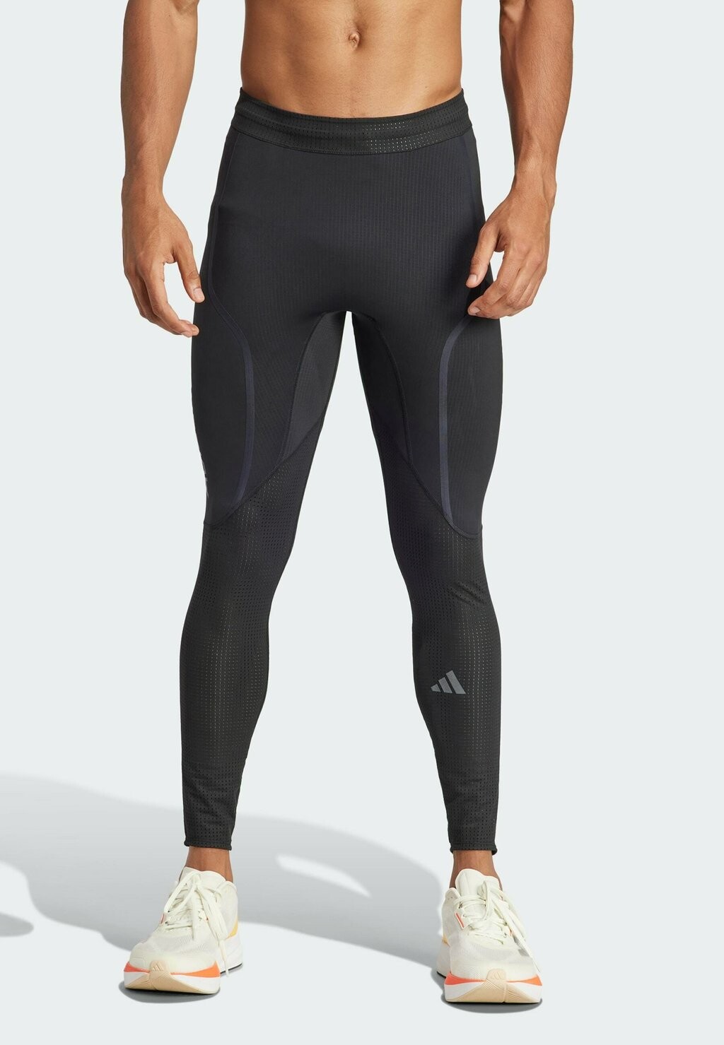 

Тайтсы Adizero Adidas, цвет black black, Серый
