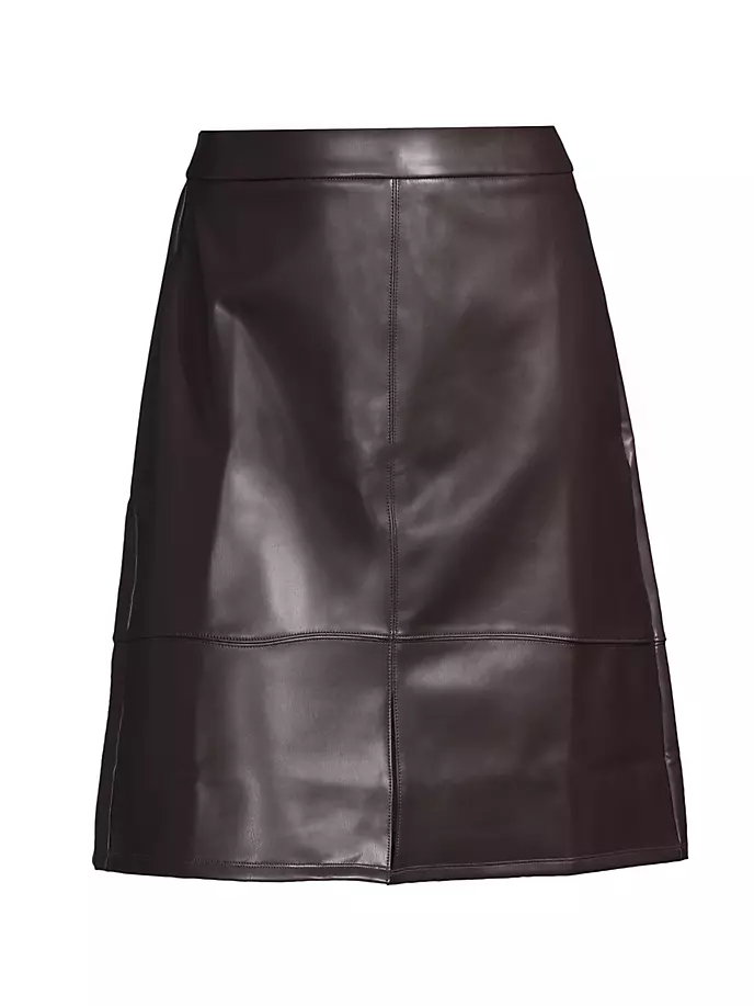 

Юбка длиной до колена из искусственной кожи Nydj, Plus Size, цвет cordovan