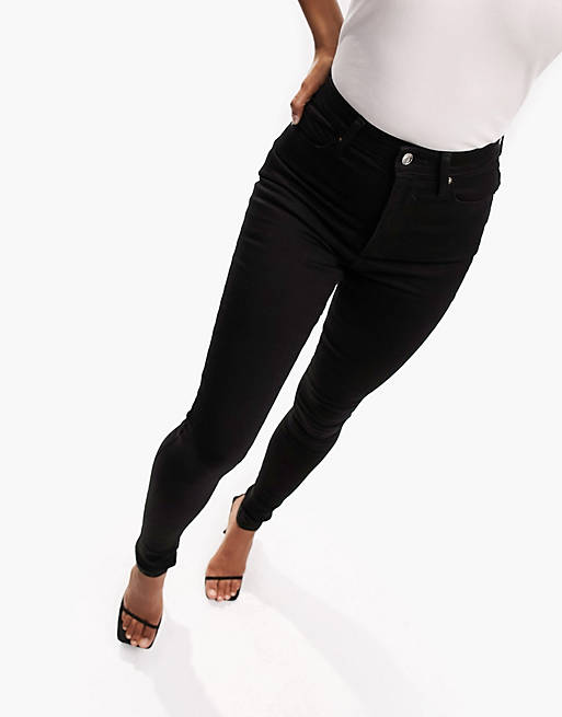 Черные джинсы скинни ASOS DESIGN Tall