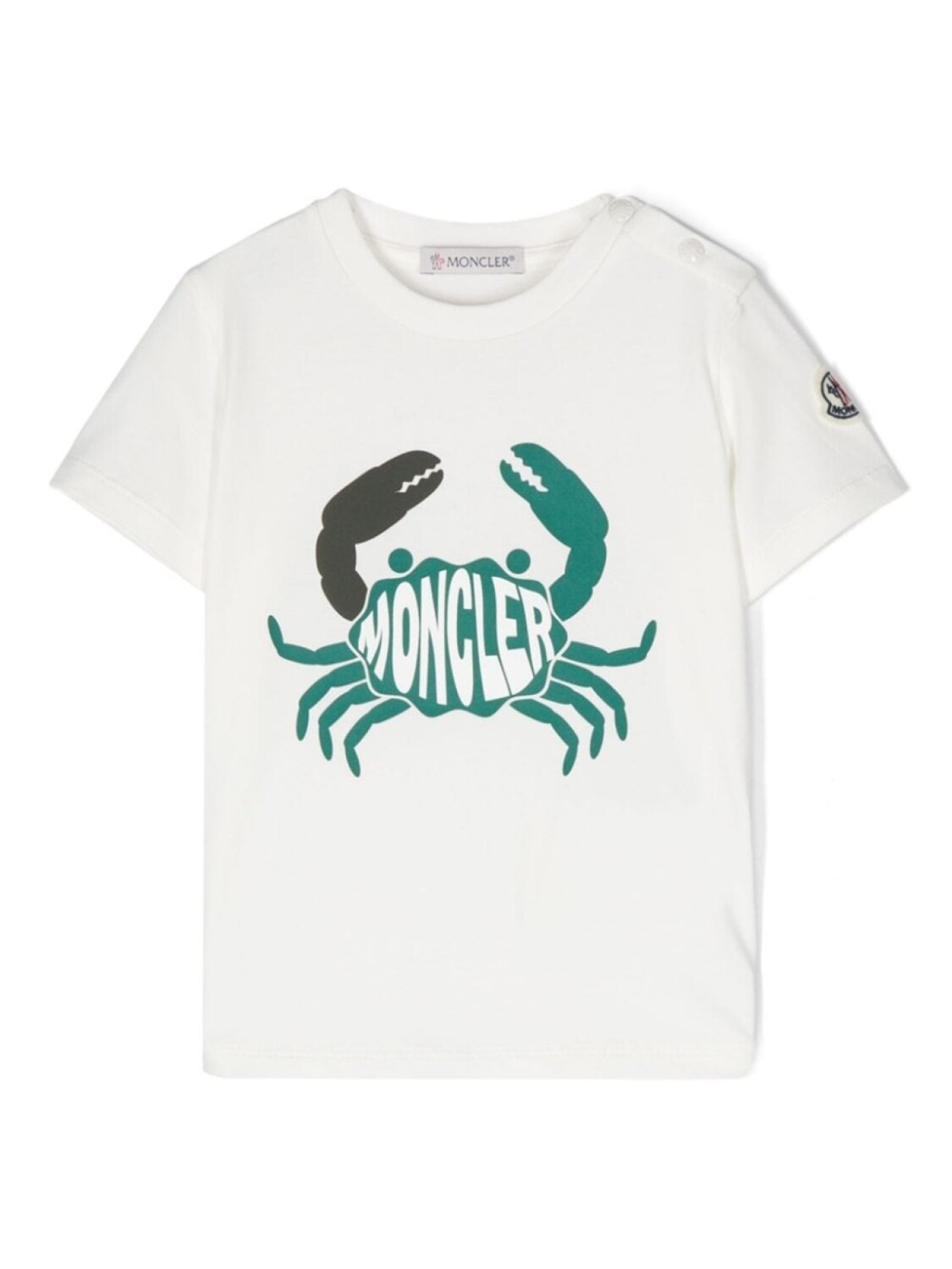 

Moncler Enfant футболка с принтом, белый