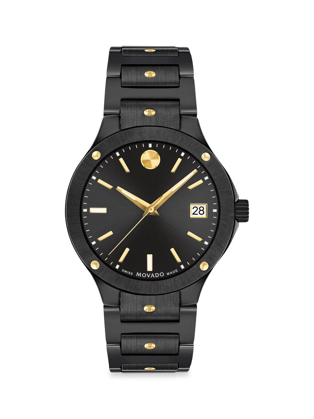 

Часы с керамическим браслетом SE Movado, черный