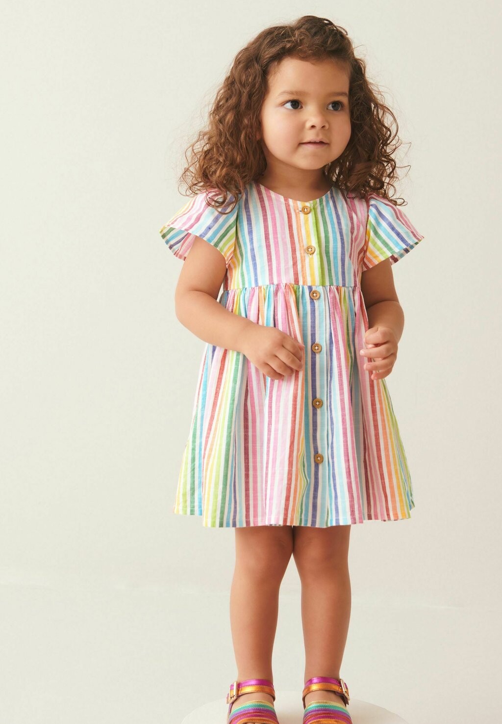 

Летнее платье Regular Fit Next, цвет rainbow stripe