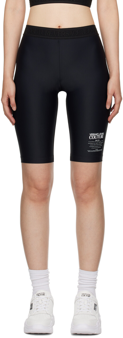 

Черные шорты с принтом Versace Jeans Couture