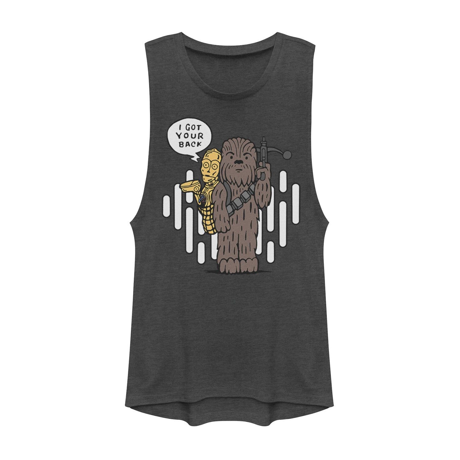 

Футболка с мышцами для юниоров «Звездные войны» Chewie & C-3PO «I Got Your Back» Licensed Character
