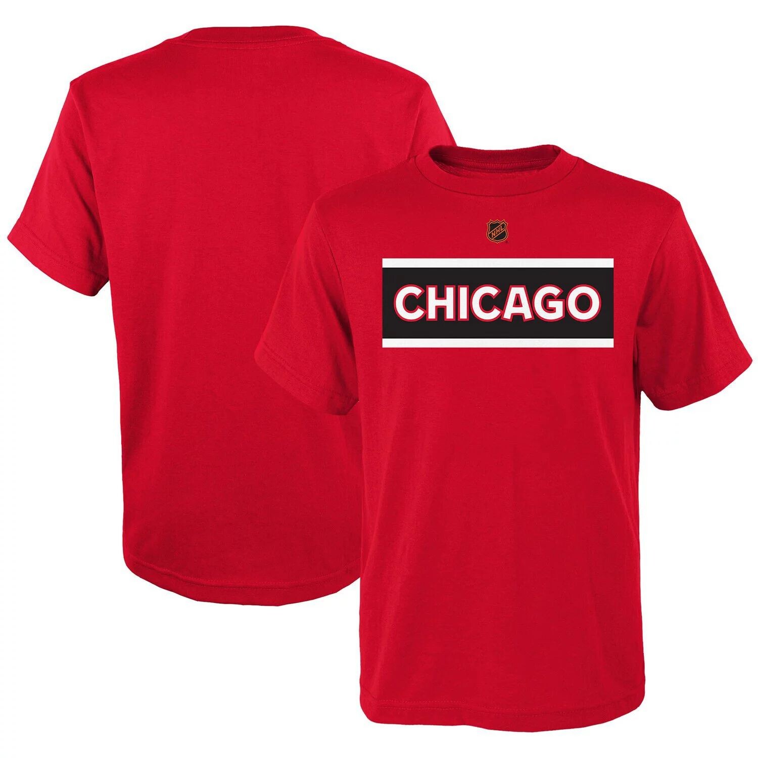 

Молодежная красная футболка с основным логотипом Chicago Blackhawks Special Edition 2.0 Outerstuff, Красный
