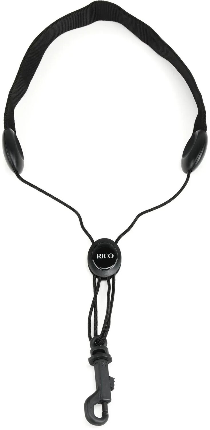

D'Addario SJA13 Тканевый шейный ремешок - черный, карабин