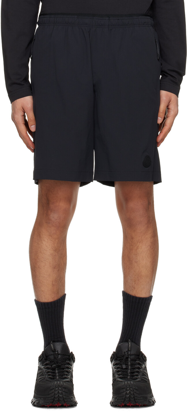 

Черные шорты на кулиске Moncler, цвет Black